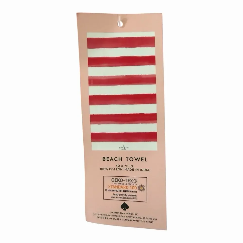 NEW Kate Spade New York Beach Towel Cotton Oversized 40